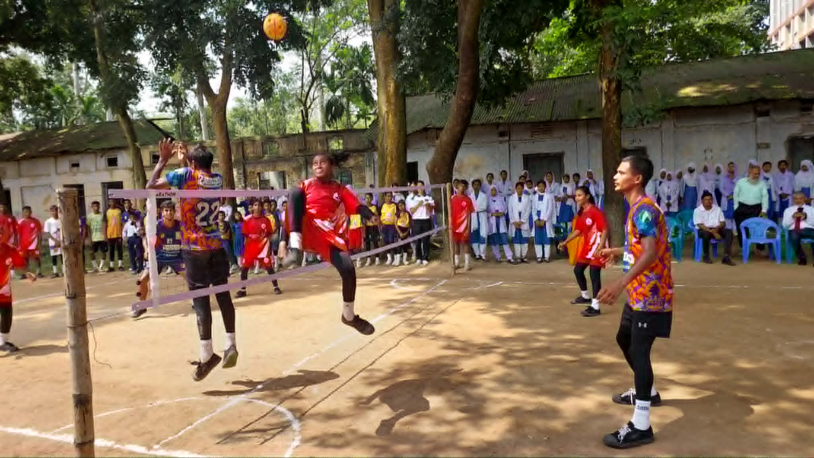 সৈয়দপুরে সেপাক টাকরো প্রদর্শনী ম্যাচ অনুষ্ঠিত